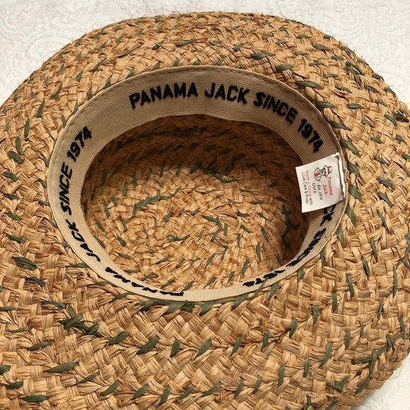 Panama Jack Straw Hat Beach Hat Casual Straw Hat - Picture 6 of 11